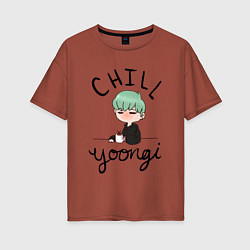 Женская футболка оверсайз Chill Yoongi
