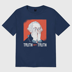 Футболка оверсайз женская Thuth isn't Thuth, цвет: тёмно-синий
