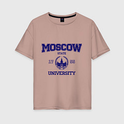 Женская футболка оверсайз MGU Moscow University