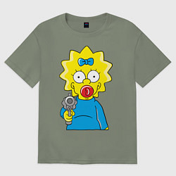 Женская футболка оверсайз Мэгги с револьвером