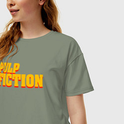 Футболка оверсайз женская Pulp Fiction, цвет: авокадо — фото 2