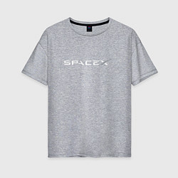 Женская футболка оверсайз SpaceX
