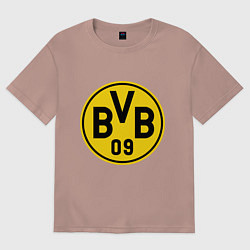 Футболка оверсайз женская BVB 09, цвет: пыльно-розовый