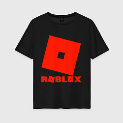 Женская футболка оверсайз Roblox Logo