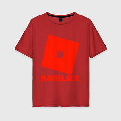Женская футболка оверсайз Roblox Logo