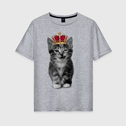 Женская футболка оверсайз Meow kitten