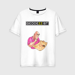 Футболка оверсайз женская GEODEZZIST, цвет: белый