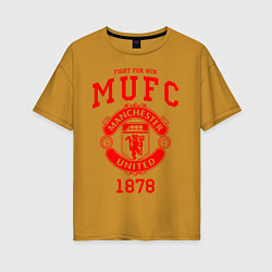 Женская футболка оверсайз Манчестер Юнайтед