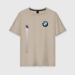Женская футболка оверсайз BMW M PERFORMANCE БМВ