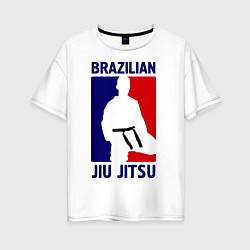 Женская футболка оверсайз Brazilian Jiu jitsu