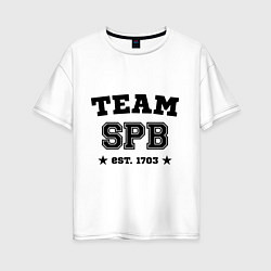 Женская футболка оверсайз Team SPB est. 1703