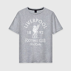 Футболка оверсайз женская Liverpool: Football Club, цвет: меланж