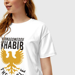 Футболка оверсайз женская Khabib: The Eagle, цвет: белый — фото 2