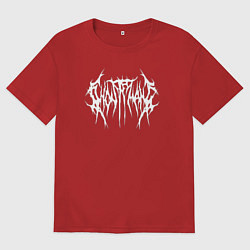 Футболка оверсайз женская Ghostemane, цвет: красный