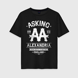 Женская футболка оверсайз Asking Alexandria: England