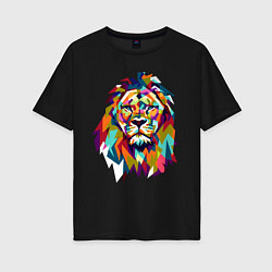 Женская футболка оверсайз Lion Art