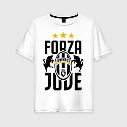 Женская футболка оверсайз Forza Juve