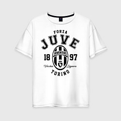 Футболка оверсайз женская Forza Juve 1897: Torino, цвет: белый