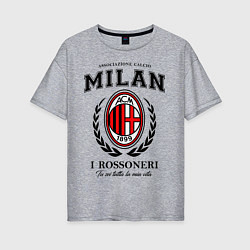 Женская футболка оверсайз Milan: I Rossoneri