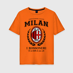 Футболка оверсайз женская Milan: I Rossoneri цвета оранжевый — фото 1