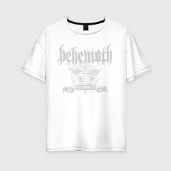 Футболка оверсайз женская Behemoth: The Satanist, цвет: белый