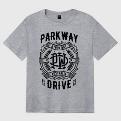 Футболка оверсайз женская Parkway Drive: Australia, цвет: меланж