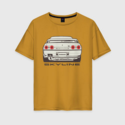 Женская футболка оверсайз Nissan Skyline R32