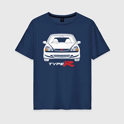 Женская футболка оверсайз Honda Civic: Type R
