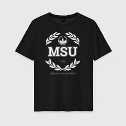 Женская футболка оверсайз MSU