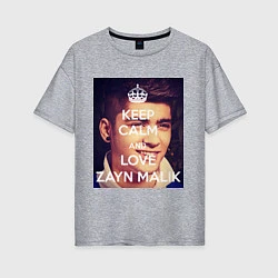 Женская футболка оверсайз Keep Calm & Love Zayn Malik