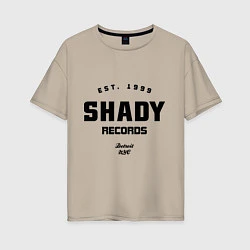 Женская футболка оверсайз Shady records