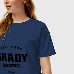 Футболка оверсайз женская Shady records, цвет: тёмно-синий — фото 2