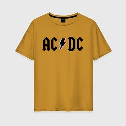 Женская футболка оверсайз AC/DC