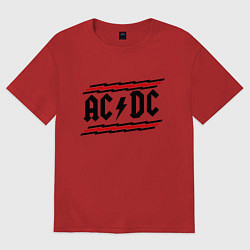 Женская футболка оверсайз AC/DC Voltage