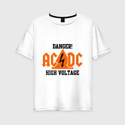 Женская футболка оверсайз AC/DC: High Voltage