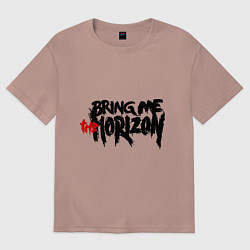 Женская футболка оверсайз Bring me the horizon