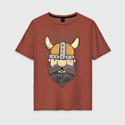 Женская футболка оверсайз Born to be a Viking