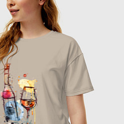 Футболка оверсайз женская Винишко, цвет: миндальный — фото 2