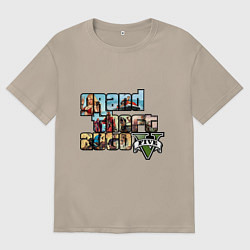 Женская футболка оверсайз GTA 5 Stories