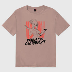 Футболка оверсайз женская Boku no Hero Academia Toga, цвет: пыльно-розовый