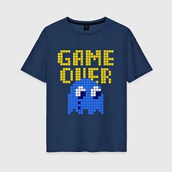 Женская футболка оверсайз Pac-Man: Game over