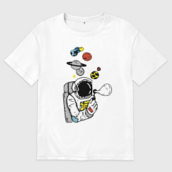 Женская футболка оверсайз Cosmos