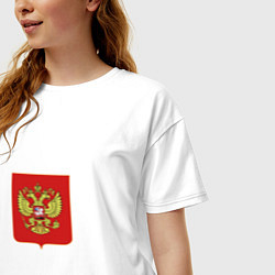 Футболка оверсайз женская NATIONAL TEAM RUSSIA, цвет: белый — фото 2