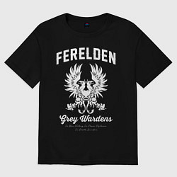 Футболка оверсайз женская Dragon Age, цвет: черный