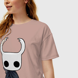 Футболка оверсайз женская Hollow Knight, цвет: пыльно-розовый — фото 2