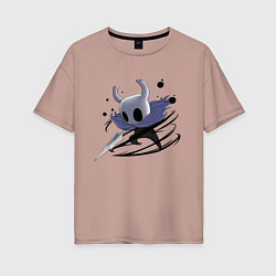 Футболка оверсайз женская Hollow Knight, цвет: пыльно-розовый