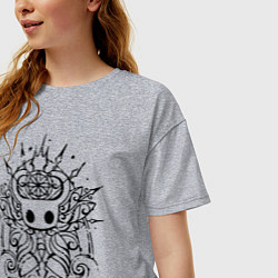 Футболка оверсайз женская Hollow Knight, цвет: меланж — фото 2