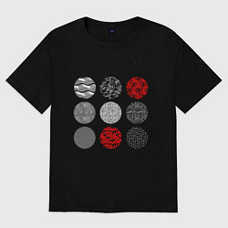 Футболка оверсайз женская TOP: Blurryface, цвет: черный