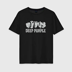 Женская футболка оверсайз Deep Purple