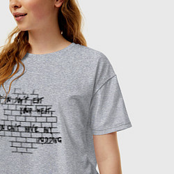 Футболка оверсайз женская Pink Floyd, цвет: меланж — фото 2